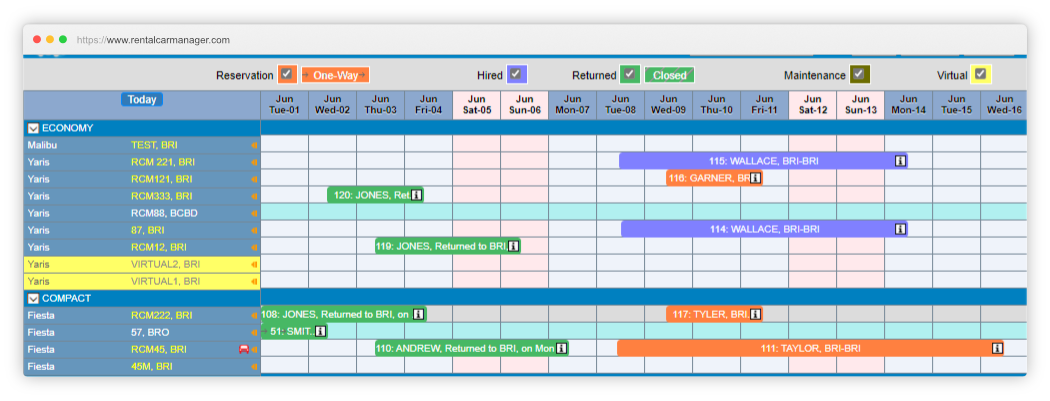 Booking Management | Rental Car Manager