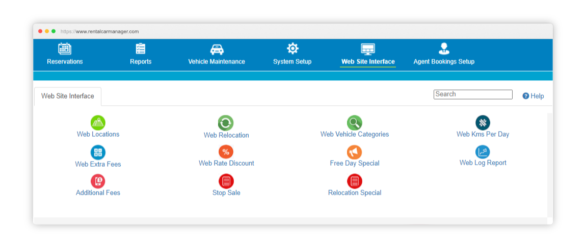 Website Integration | Rental Car Manager